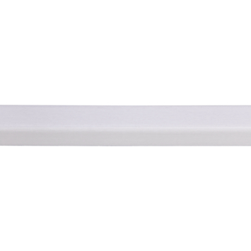 Glaslat hardhout wit gegrond 19x16 mm 270 cm