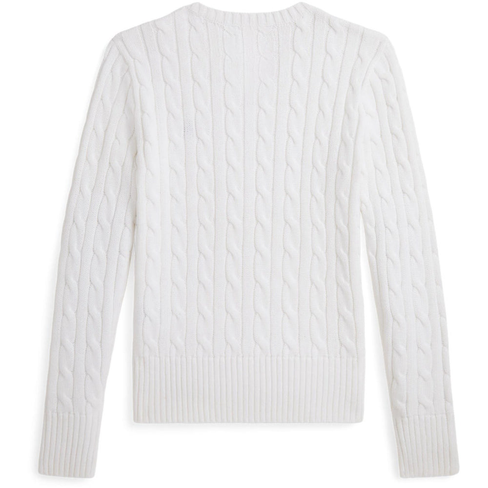 Køb Polo Ralph Lauren Optic White W/ Navy Girl Pullover