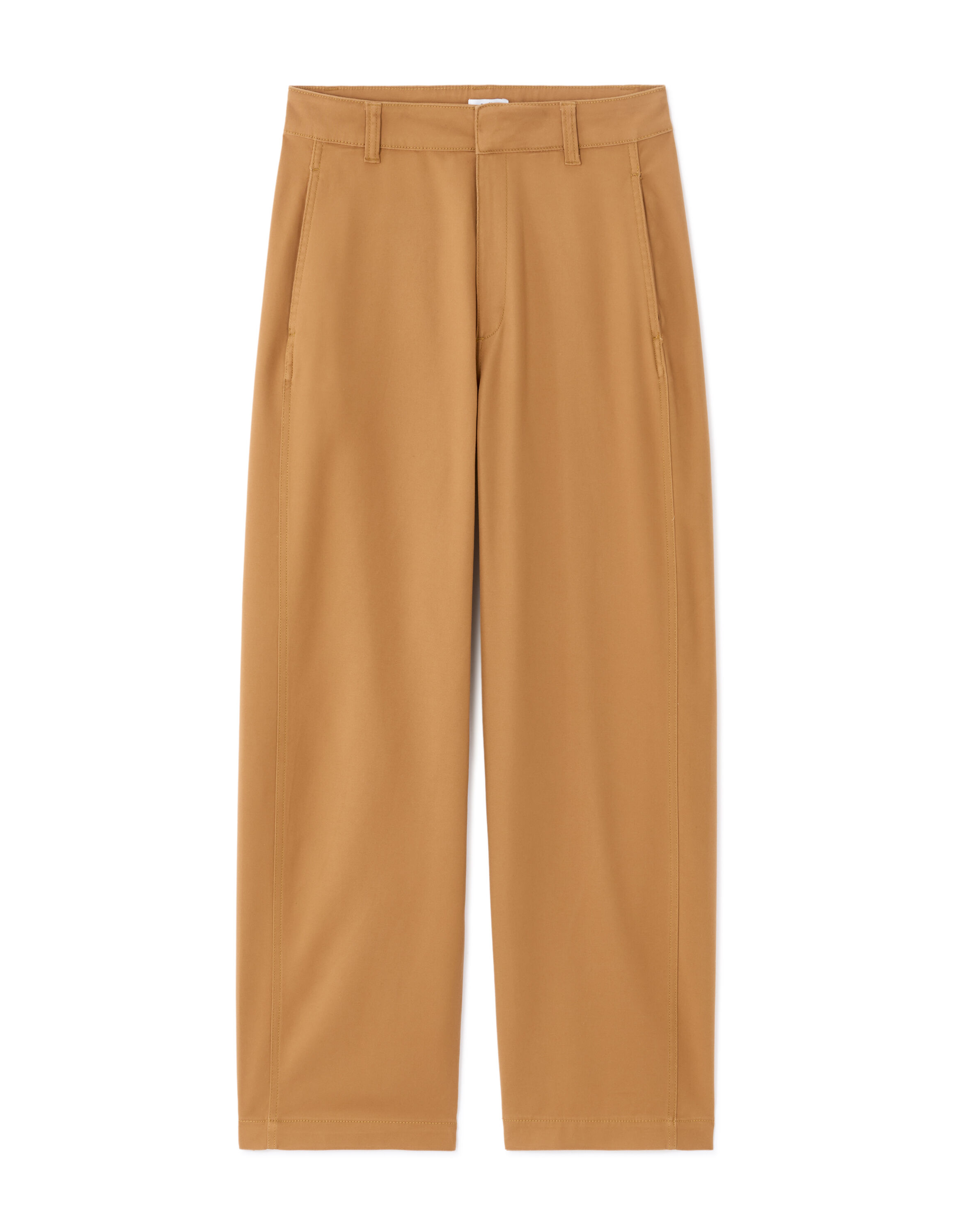 Pantalon barrel - camel