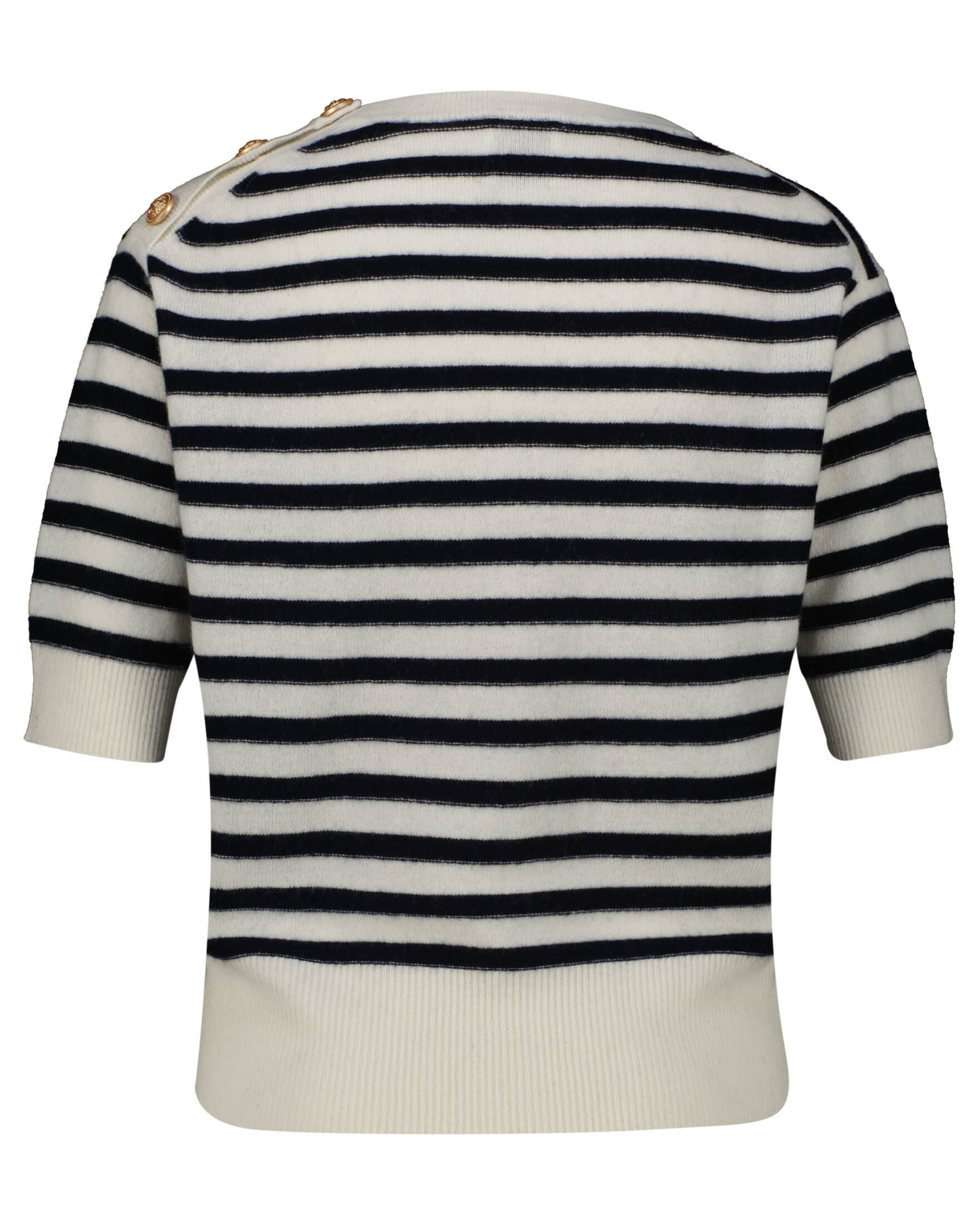Allude| Damen Feinstrickpullover mit Wolle und Kaschmir Kurzarm