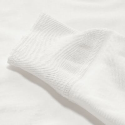 Herrenshirt Jersey Langarm, Weiß