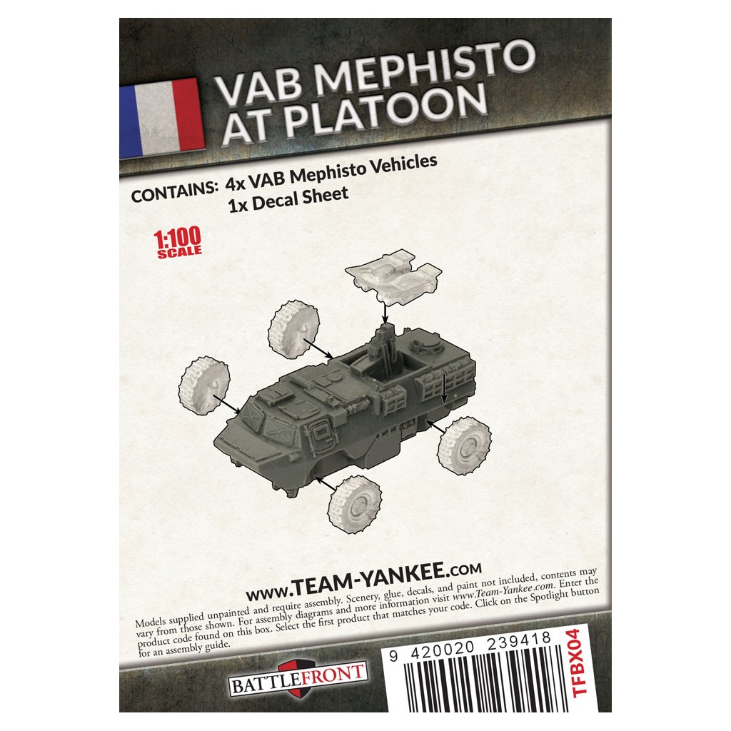 Team Yankee - French VAB Mephisto Anti-tank Platoon