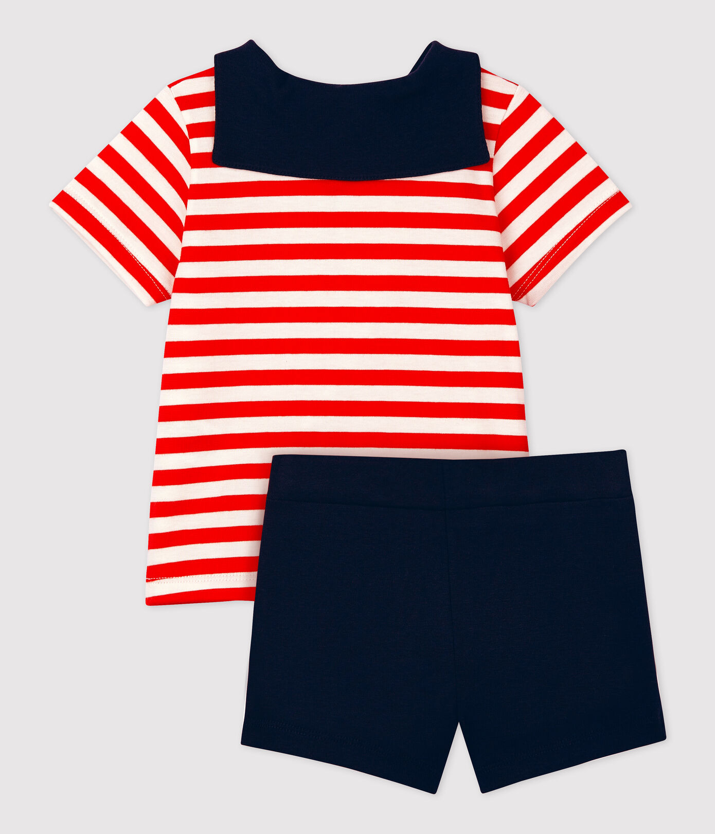 Ensemble deux pièces style marin bébé