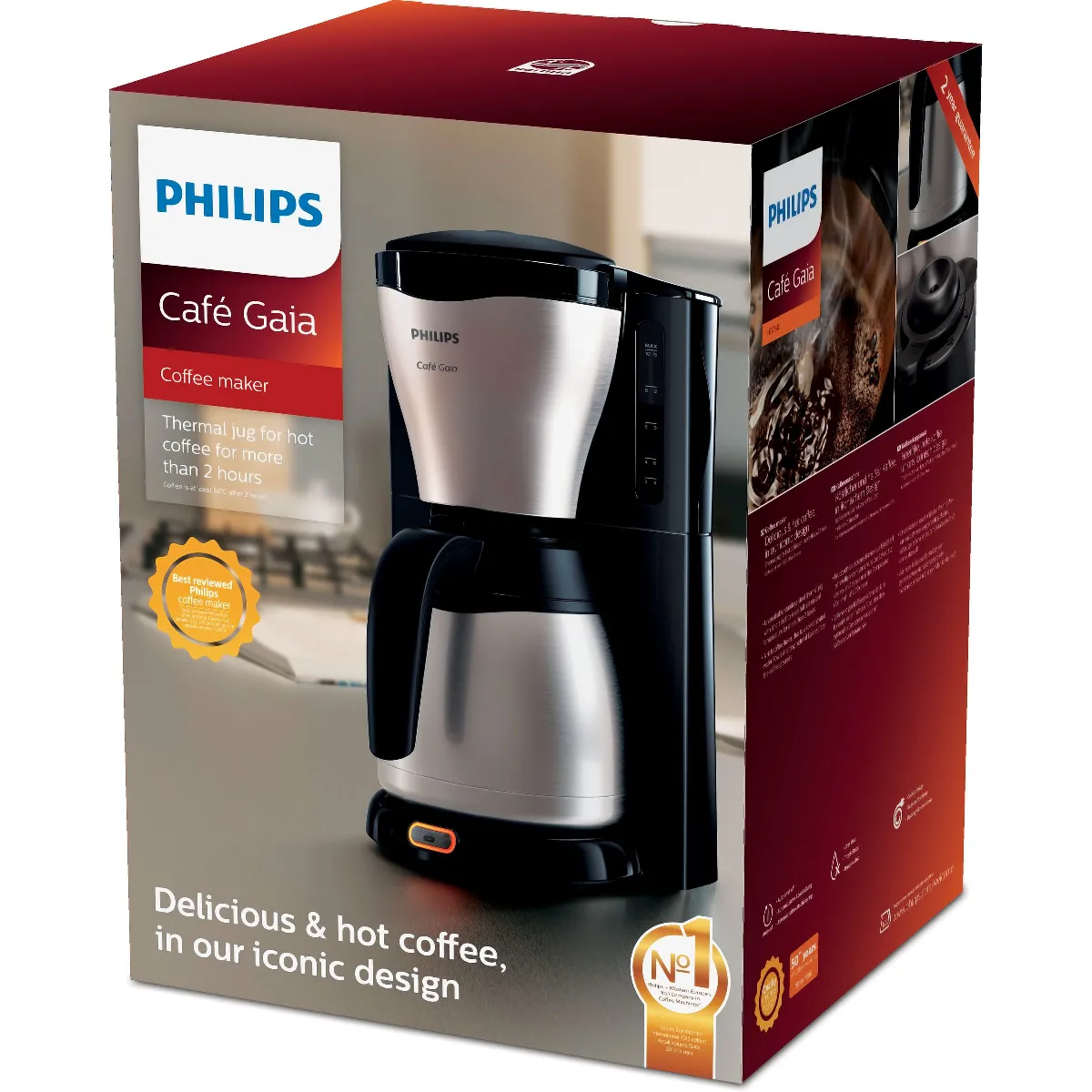 Philips Café Gaia HD7546/20 - Noir