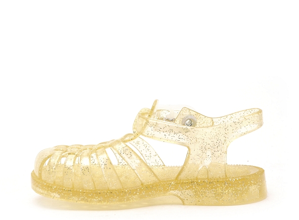 Meduse mules et sabots enfant sun or