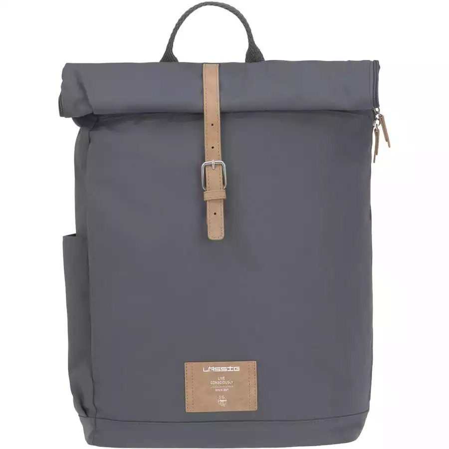 LÄSSIG Wickelrucksack Rolltop Backpack anthrazit