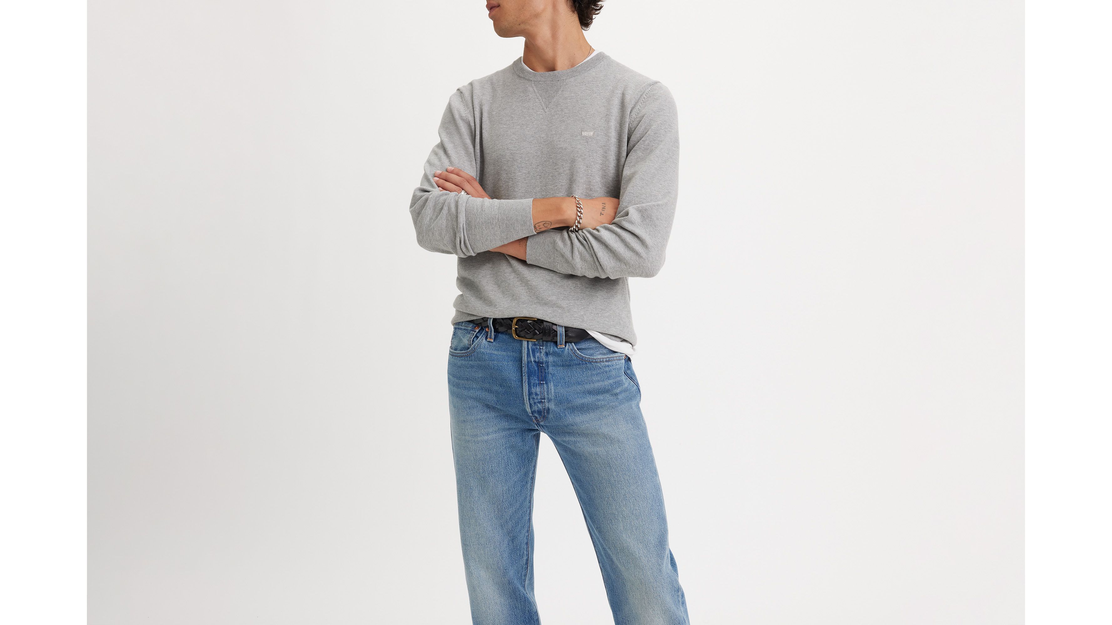 Pull-over léger Housemark - Mid Tone Grey Heather - Gris