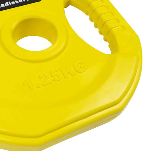Disco de peso para bomba Gladiatorfit com revestimento de borracha e alças Ø 31mm