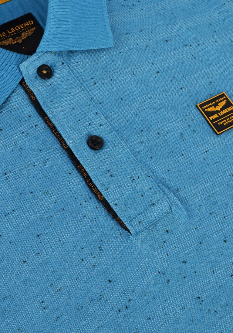 PME LEGEND lichtblauwe pme legend polo short sleeve polo jacquard pique