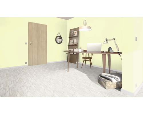 Vinylvloer, gerecycled hout, witgekalkt, landhuisstijl plank, klikverbinding, 1207 x 216 x 9,6 mm