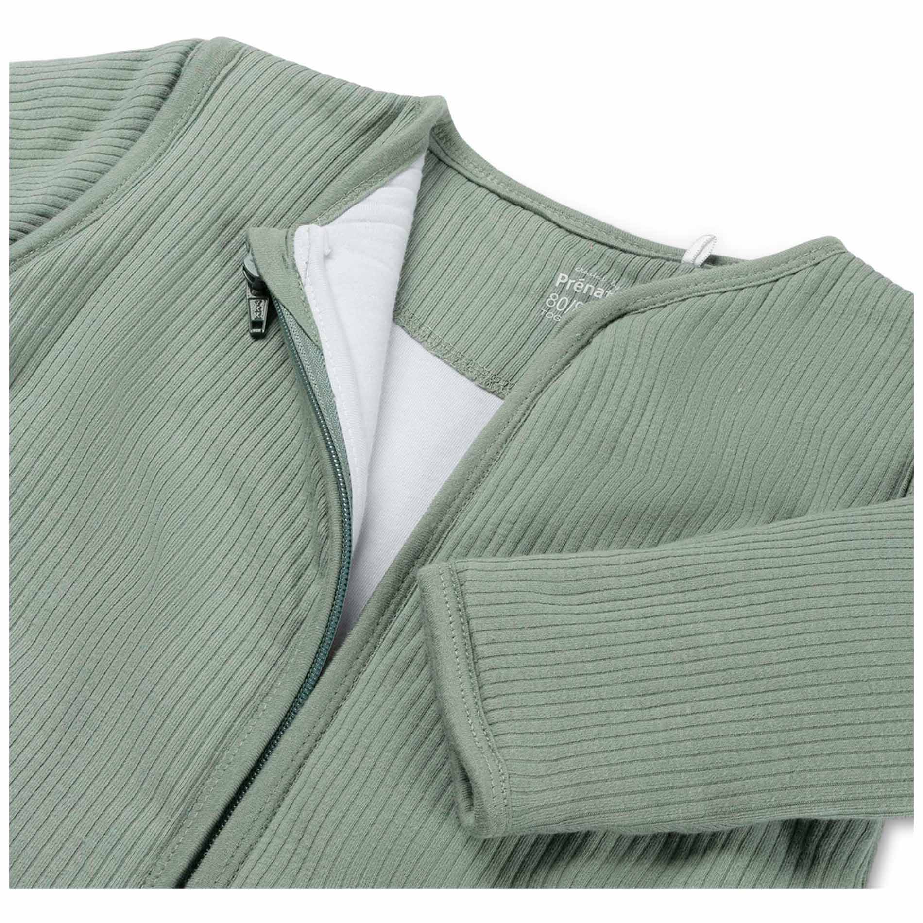 Prénatal slaapzak rib groen