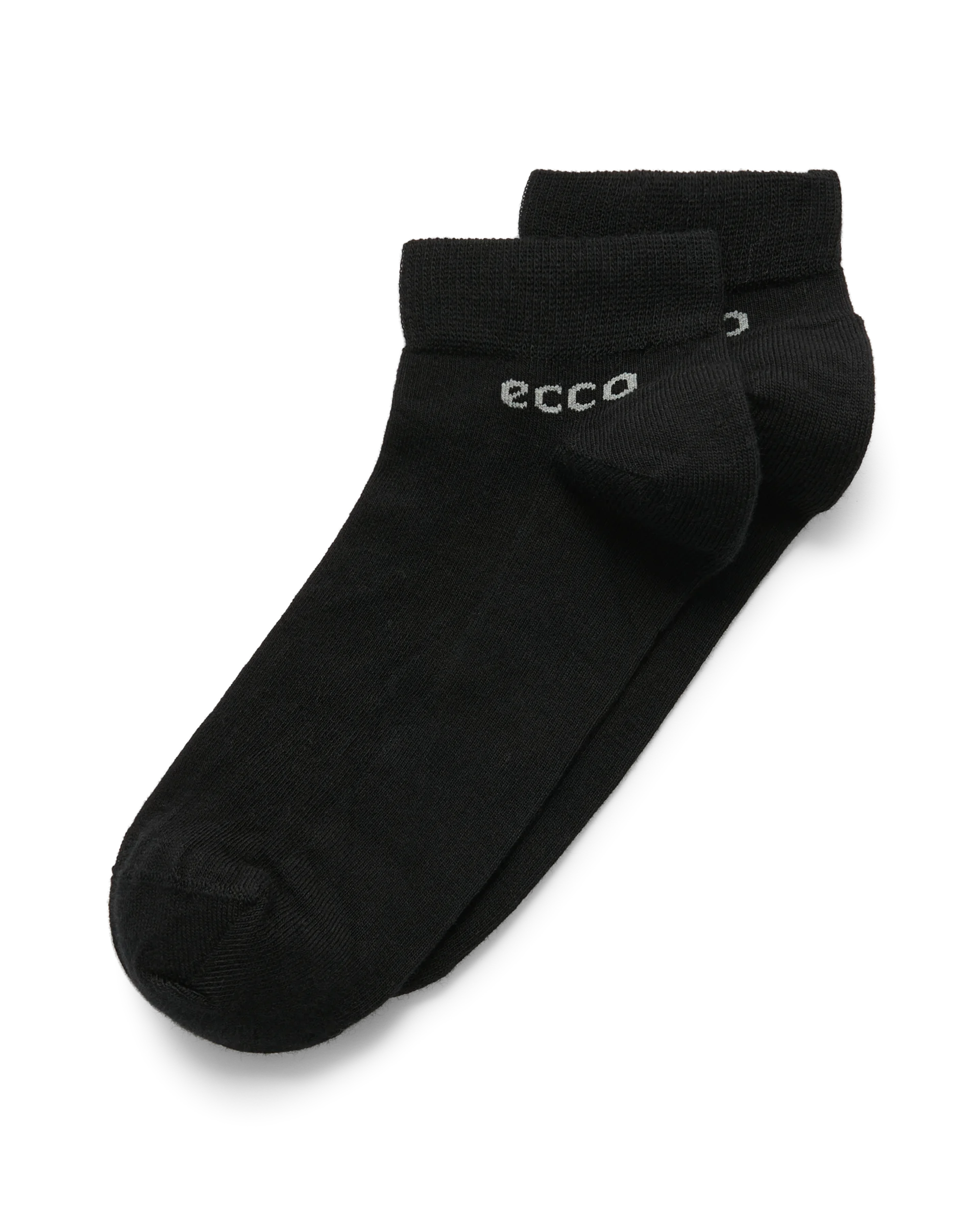ECCO Longlife Low Cut 2-Pack Unisex Kurze Socken Schwarz