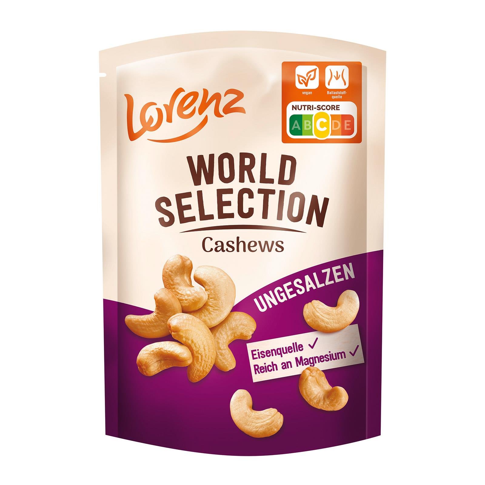 Lorenz World Selection Cashews Unsalted
