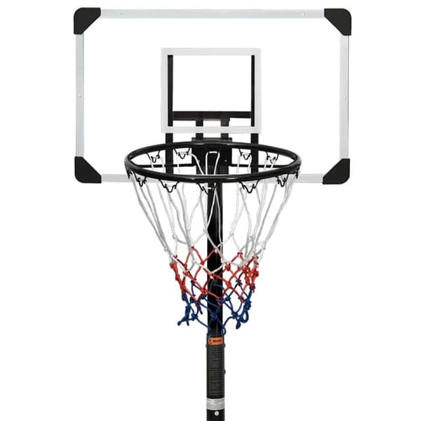 vidaXL Basketballplate gjennomsiktig 216-250 cm polykarbonat