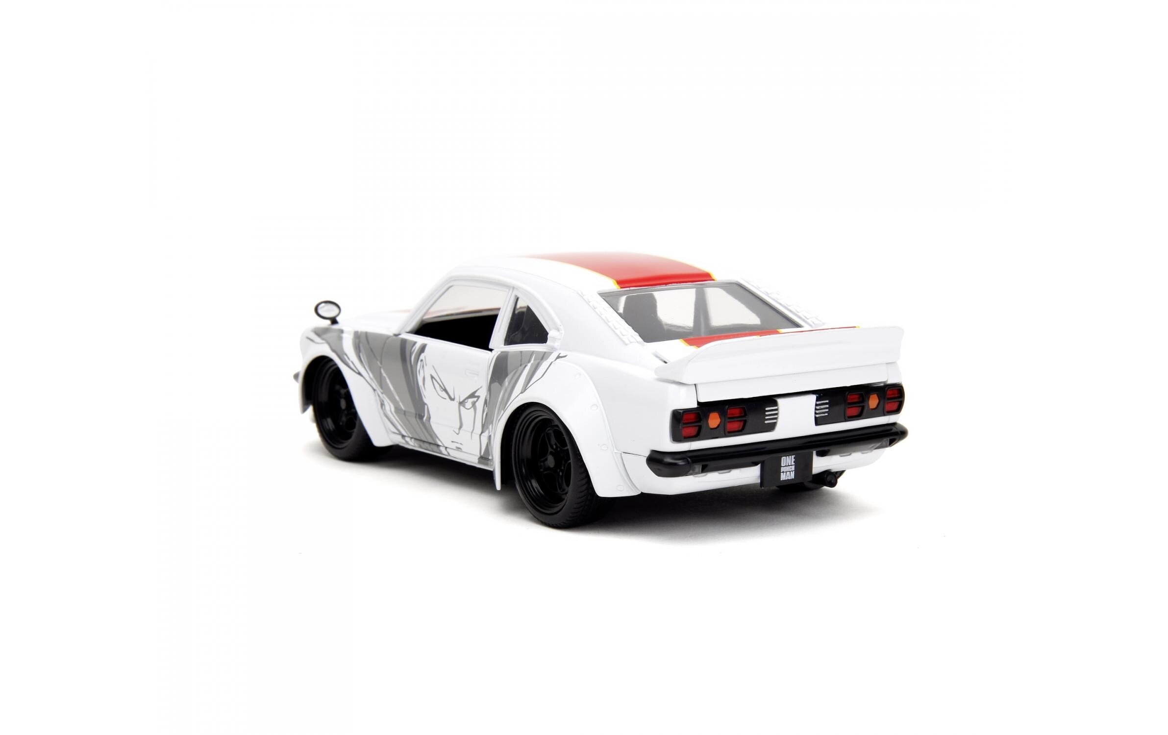 Mazda RX-3 One Punch Man 1:241974 Mazda RX-3 Modellauto mit Saitama Figur