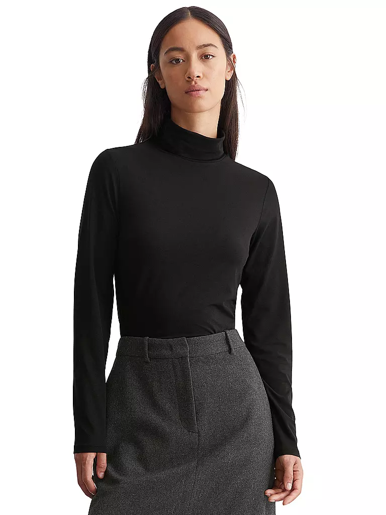 MARC O'POLO Rollkragenpullover schwarz