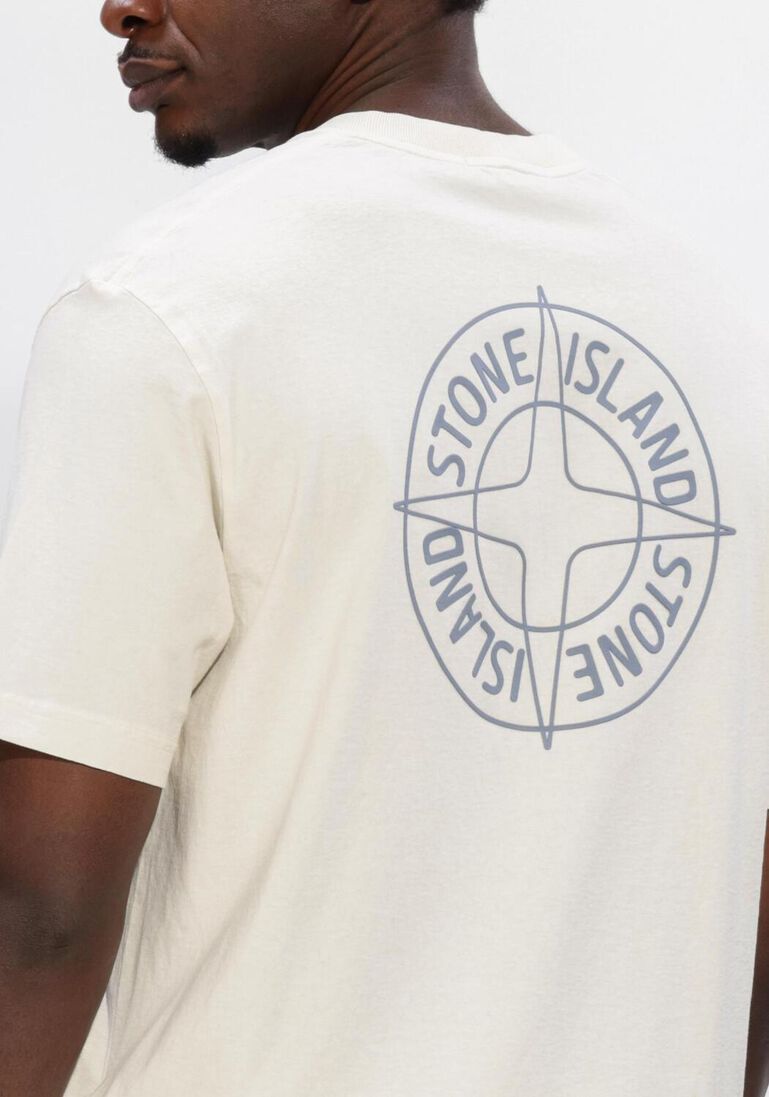 ecru stone island t-shirt ss t-shirt s0284