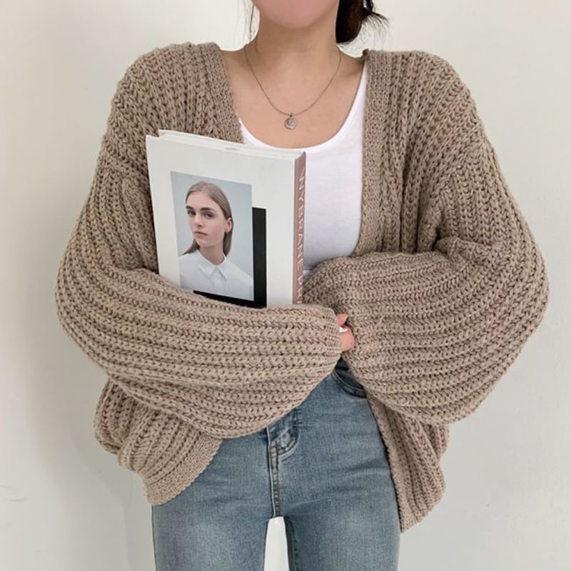 OUREA - Effen vest met lange mouwen