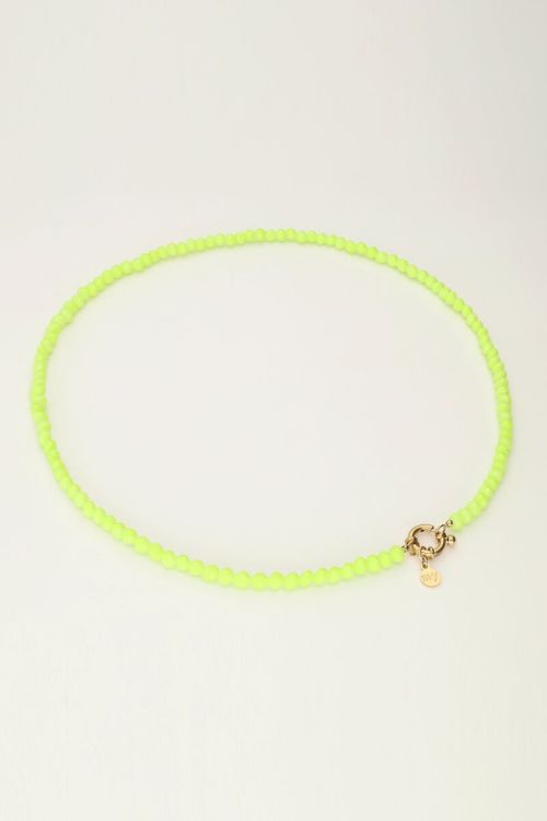 Groene kralenketting met slotje