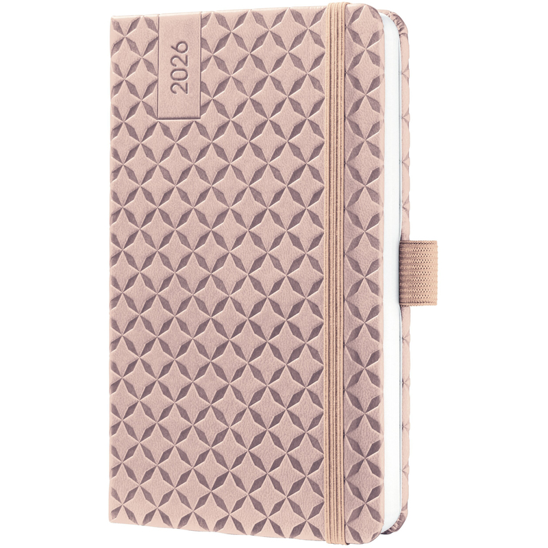 Jolie Agenda 2026 Flair, A6, 1 Woche / 2 Seiten, pearl rose