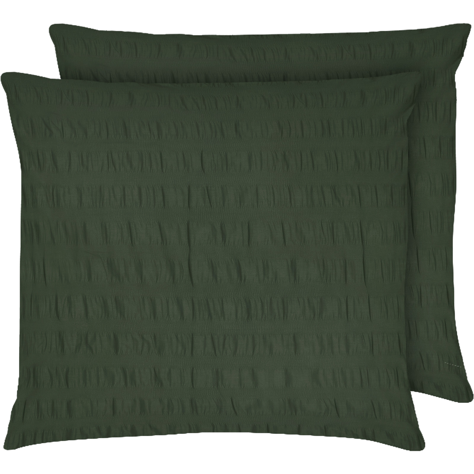 Bettwäsche Seersucker uni 160x210 Duvet Nordisch, grün