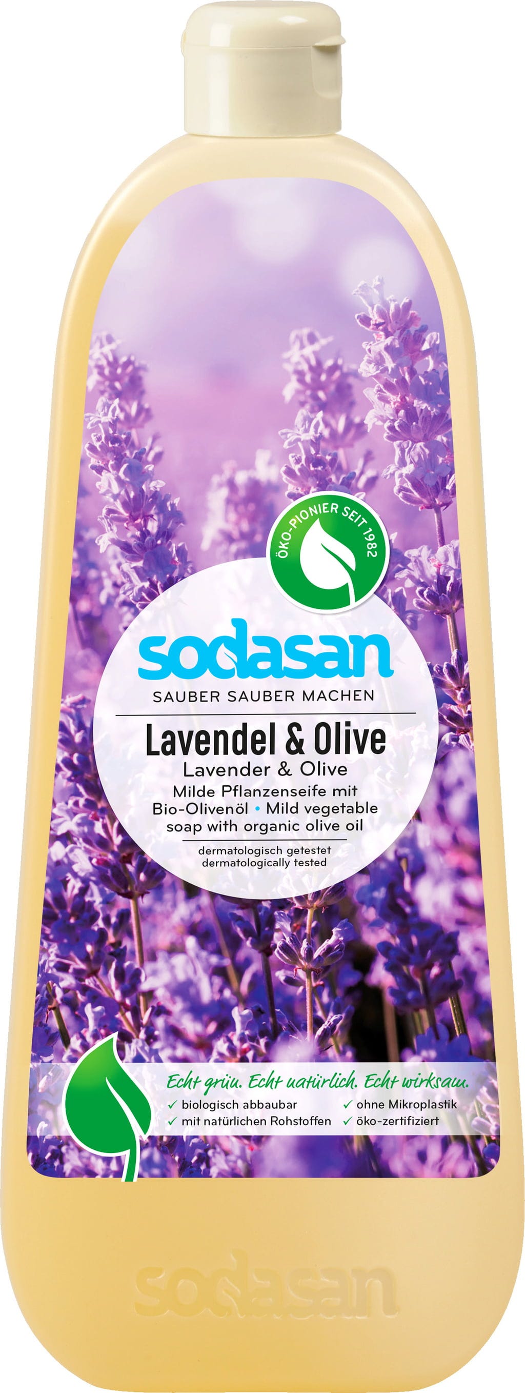 SODASAN  Flüssigseife Lavendel & Olive, 1 l