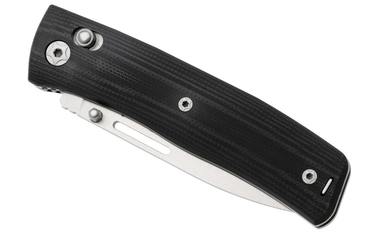 LionSteel NiNi NN1 GBK M390 Satin, Full Black G10, zakmes, Gianni Pauletta design