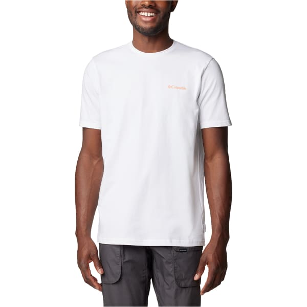 T-shirt COLUMBIA EXPLORERS CANYON BACK SHORT SLEEVE TEE WHITE/BEARLY TRIBE