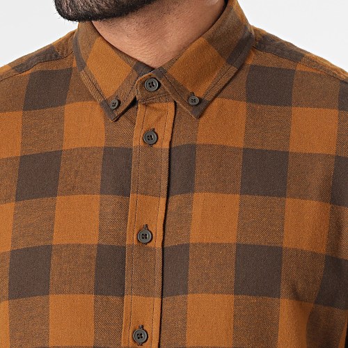 Chemise Manches Longues A Carreaux 20716269 Camel