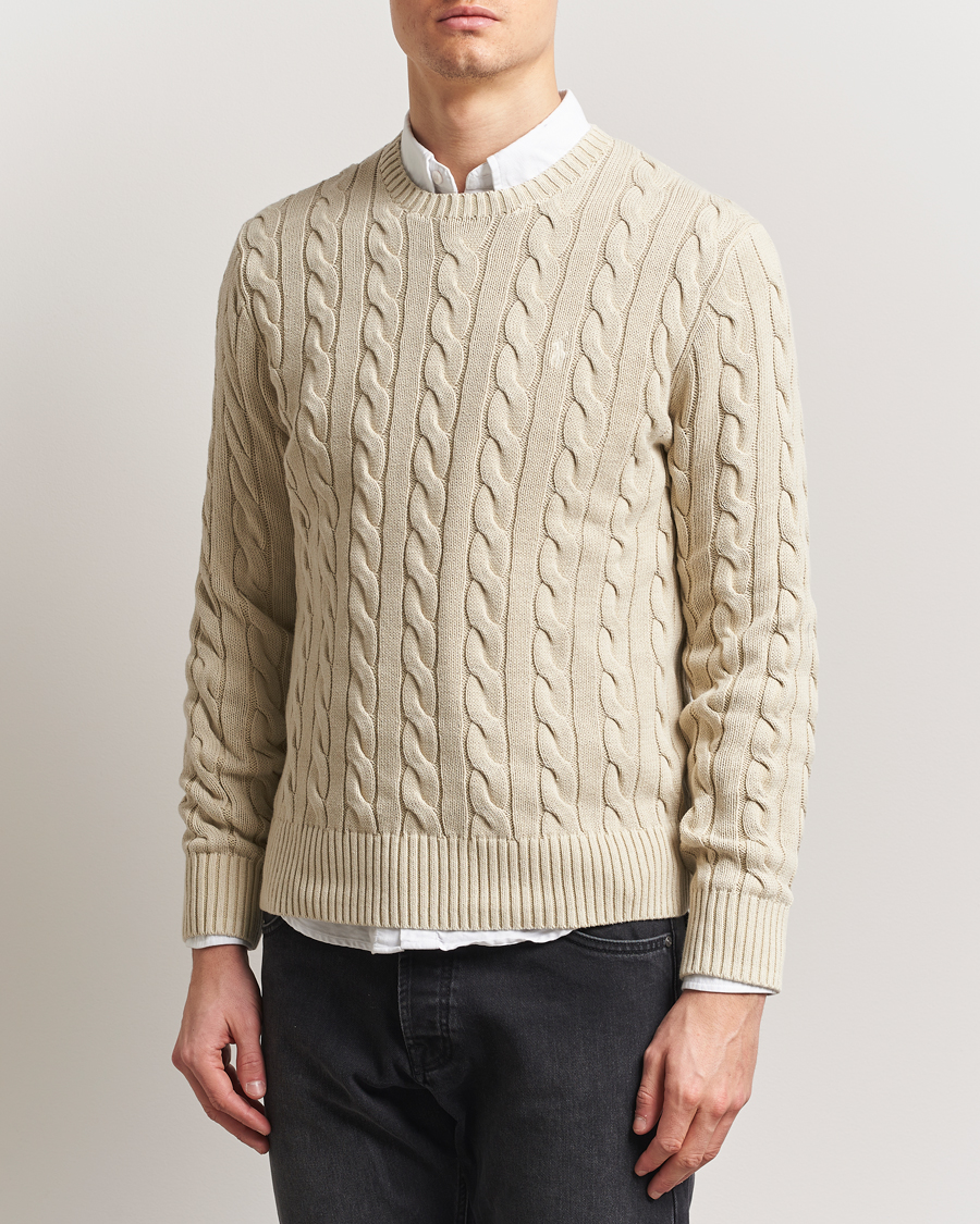 Polo Ralph Lauren Cotton Cable Pullover Natural