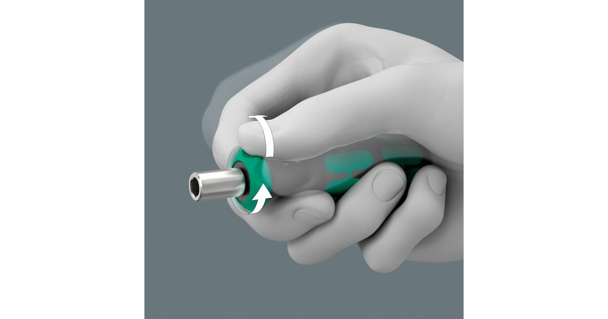 WeraKraftform Kompakt 838 RA S Imperial Set 1 bitset  (Zwart/groen, 14‑delig)