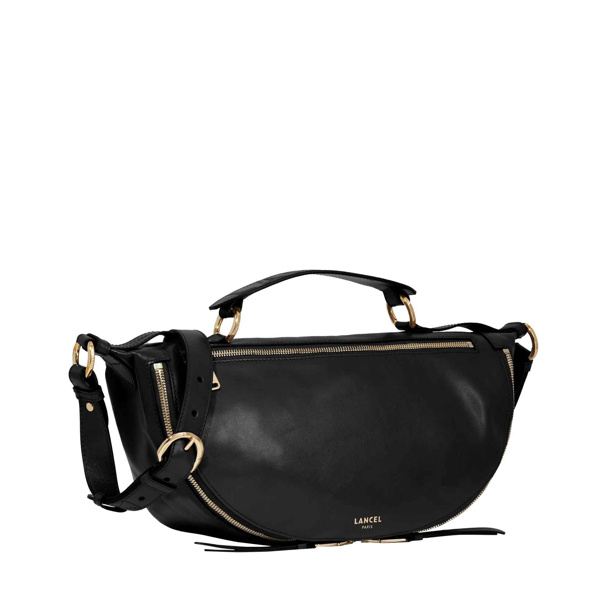 Sac porté croisé M Origami de Lancel-Noir