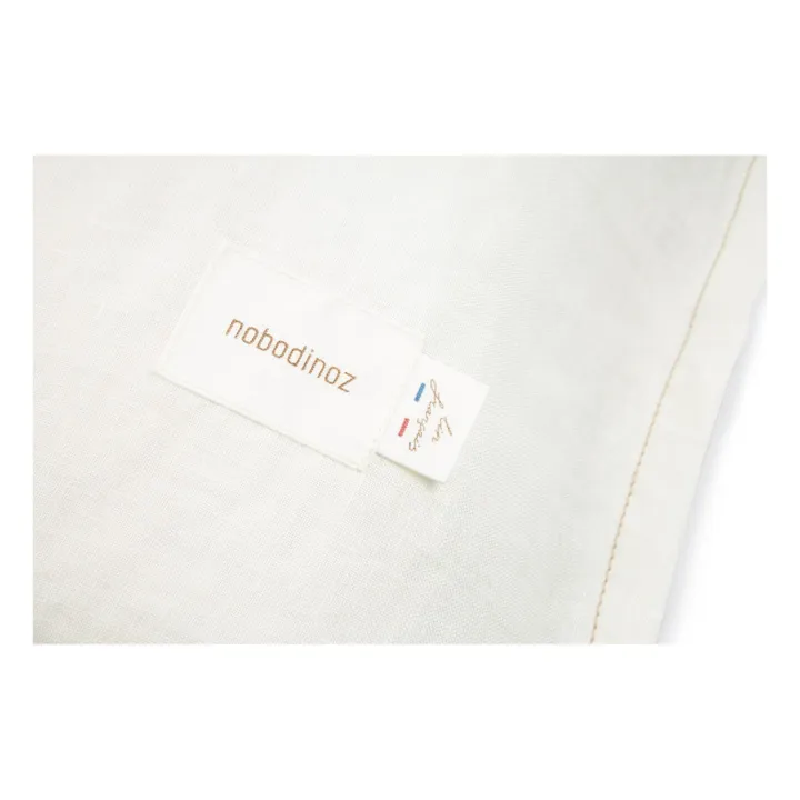 Nobodinoz Taie d'oreiller - Lin Français | Blanc