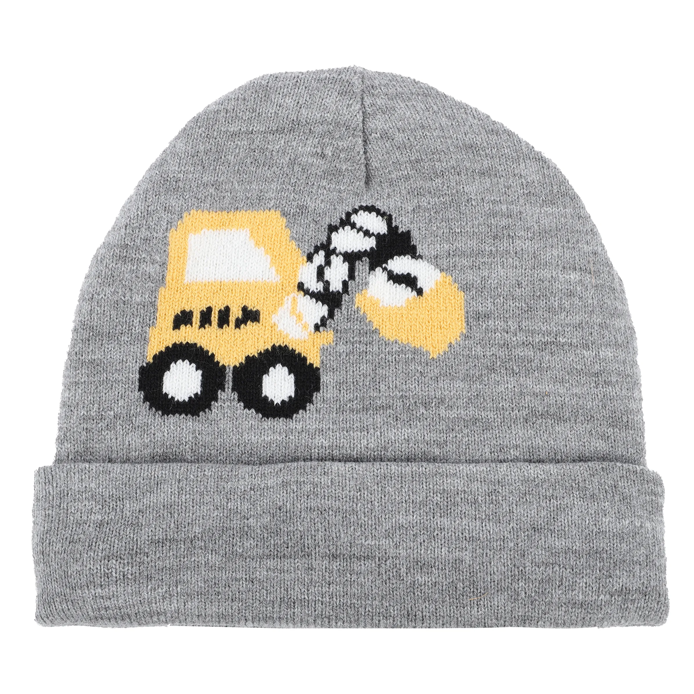 Jungen Mütze mit Baggerstickerei
