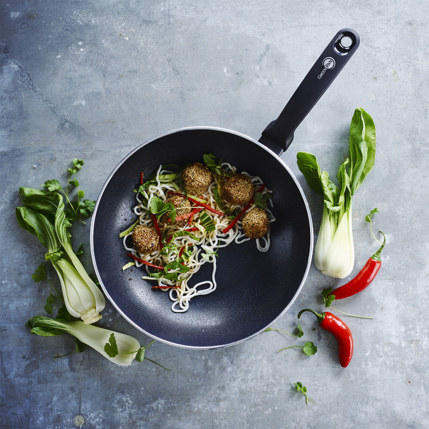 Greenpan Andorra Wok Ã 28 cm