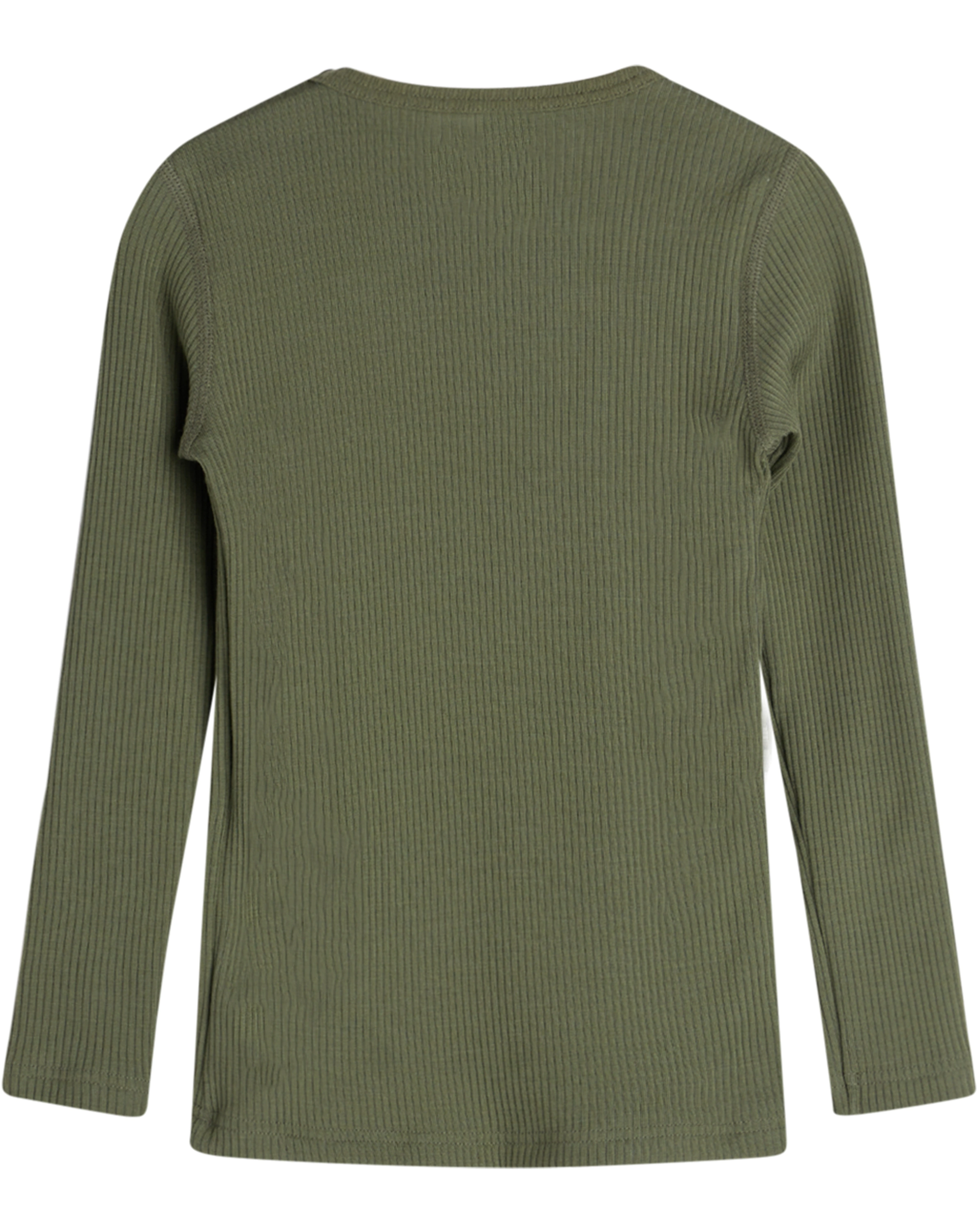 Langarmshirt ADIE ESS mit Wolle in olivine