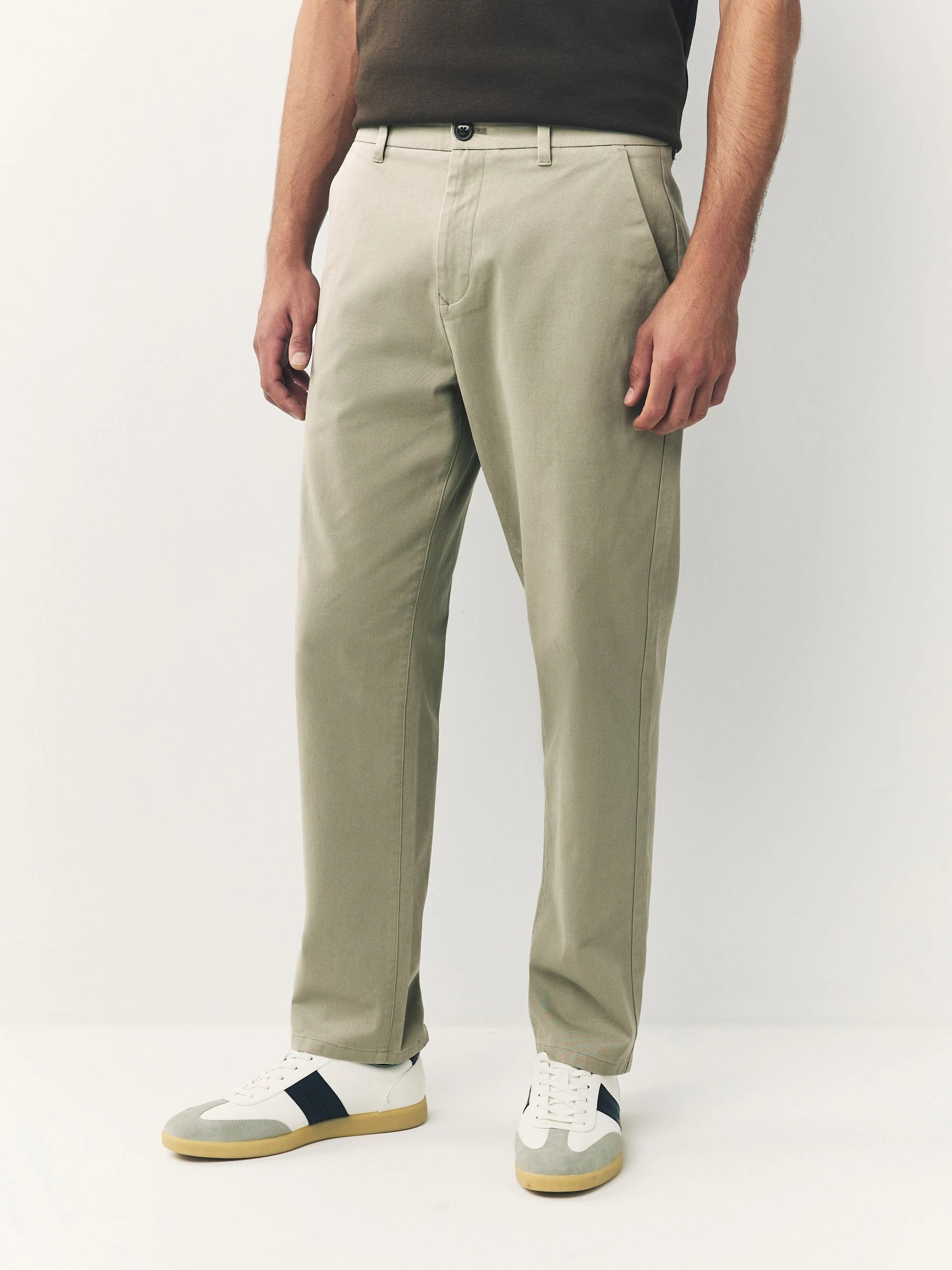 Grijs-groen - Stretchy chino