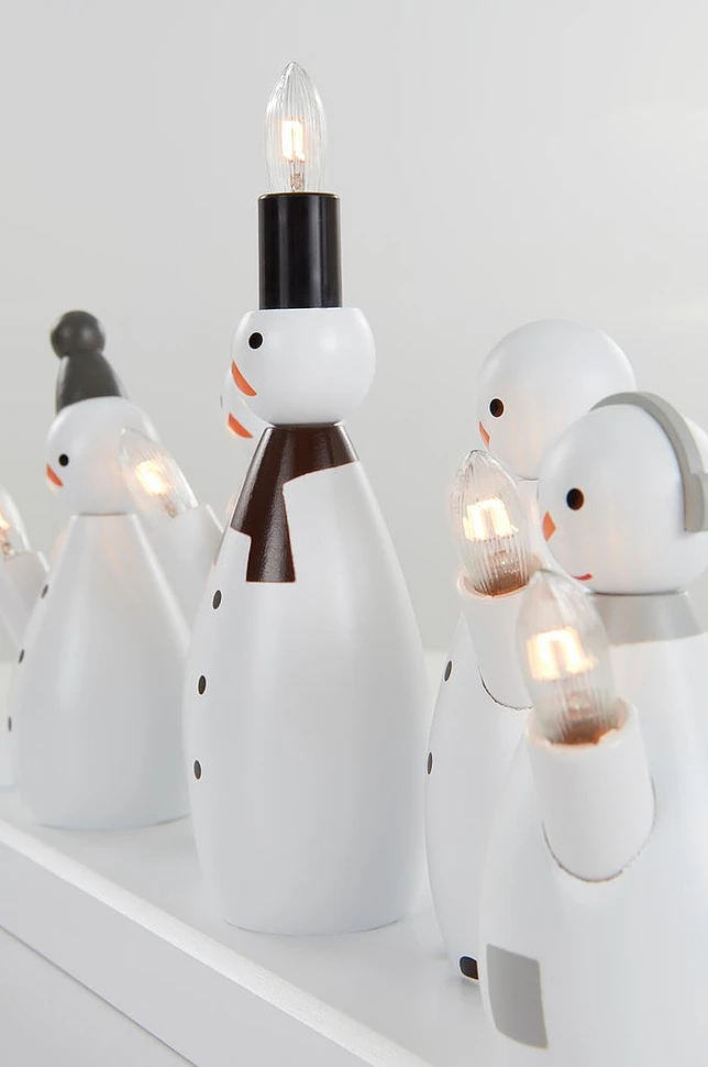 SNOWMAN (Field Unset) adventslysestake 21 cm