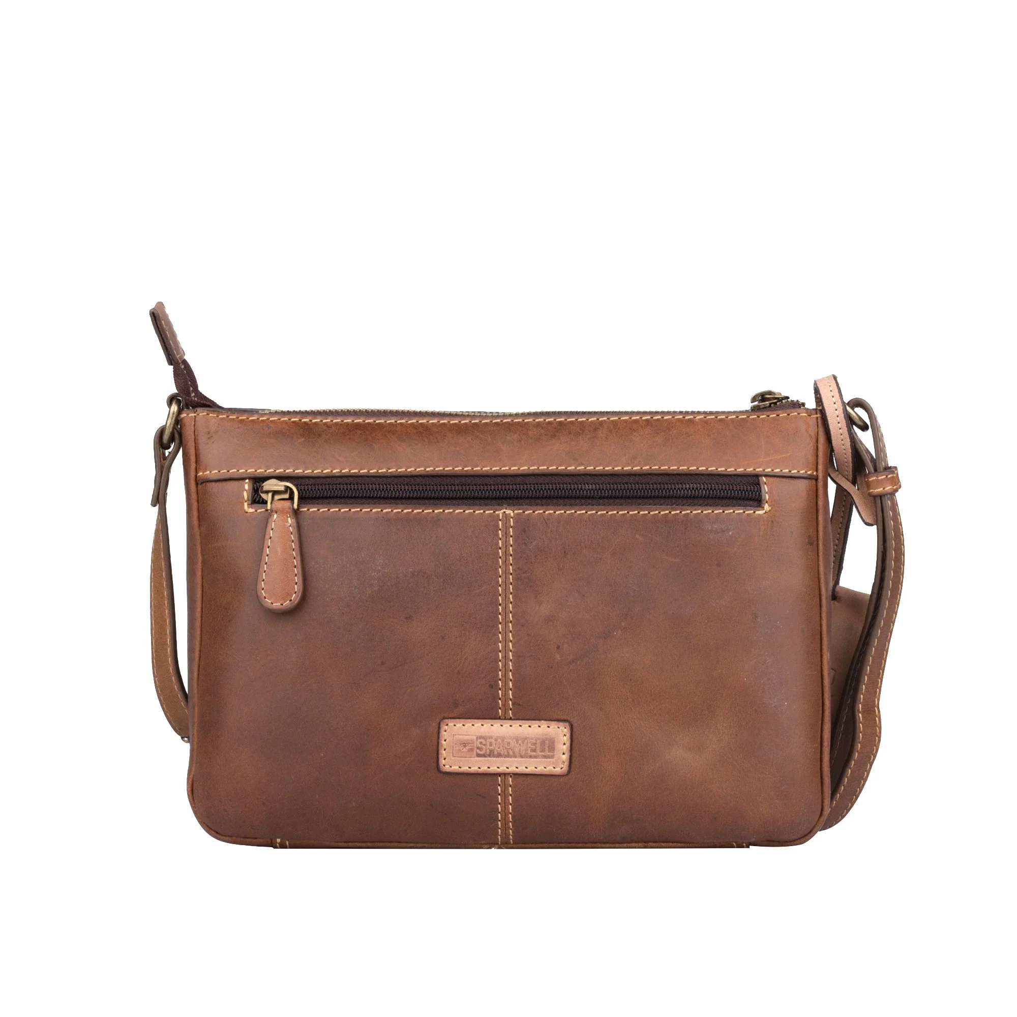 Sparwell Tanner Trendy Trudy Crossbody Bag Dark Brown