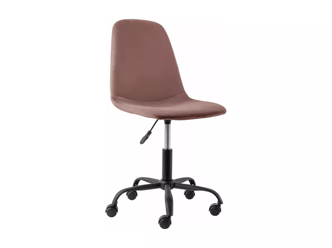 Milano | Chaise de bureau en velours rose
