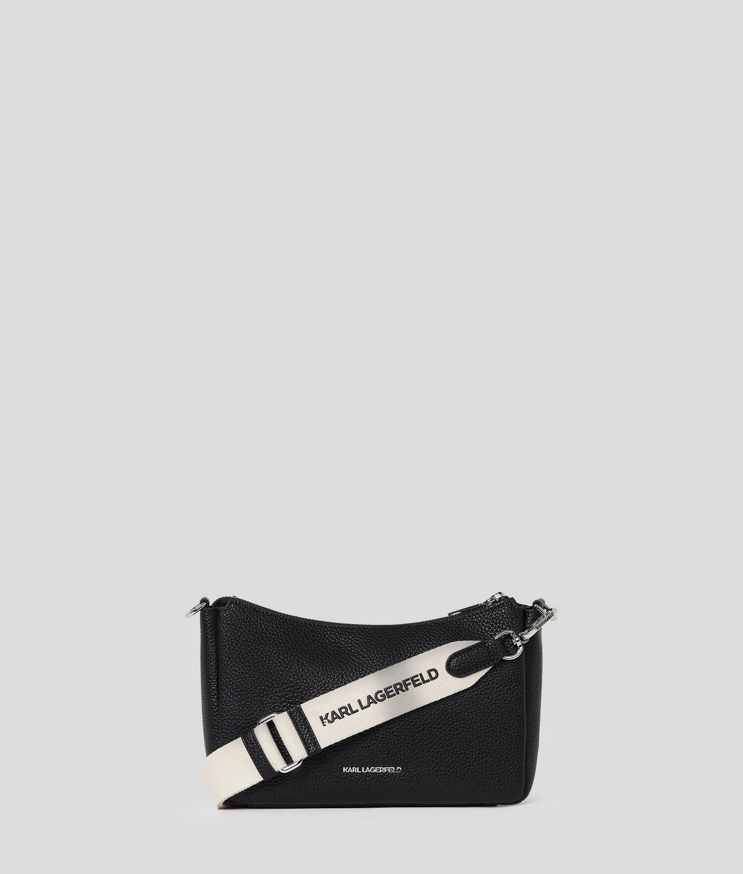 PETIT SAC PORTÉ ÉPAULE GRAINÉ IKON - Noir