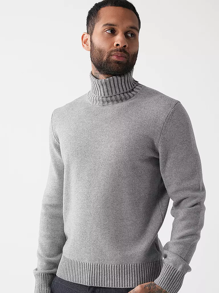GRAN SASSO Rollkragenpullover grau