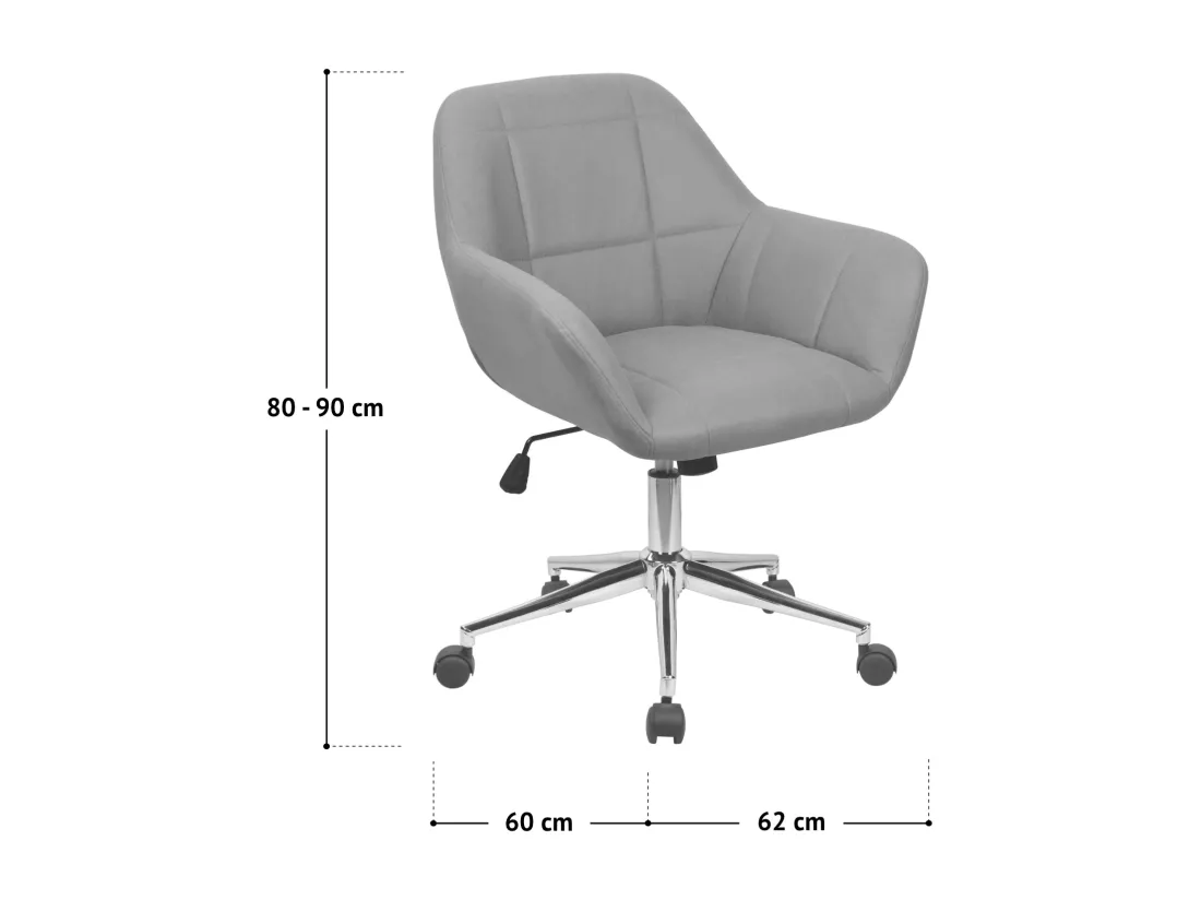 Chaise de bureau en similicuir