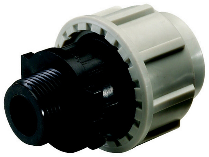 Raccord mâle polypropylène Interplast PEHD Ø25 3/4