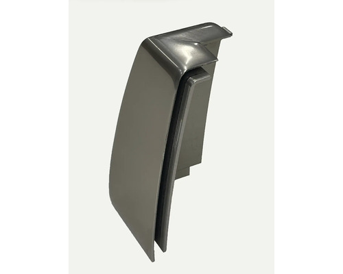 Pertura binnenhoek voor Pertura Pontos glazen balustrades, zilver