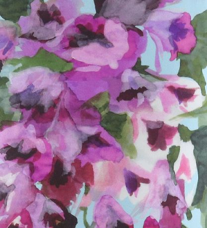 Dolce & Gabbana Badeanzug - Renaissance - Blau/Rosa Blume