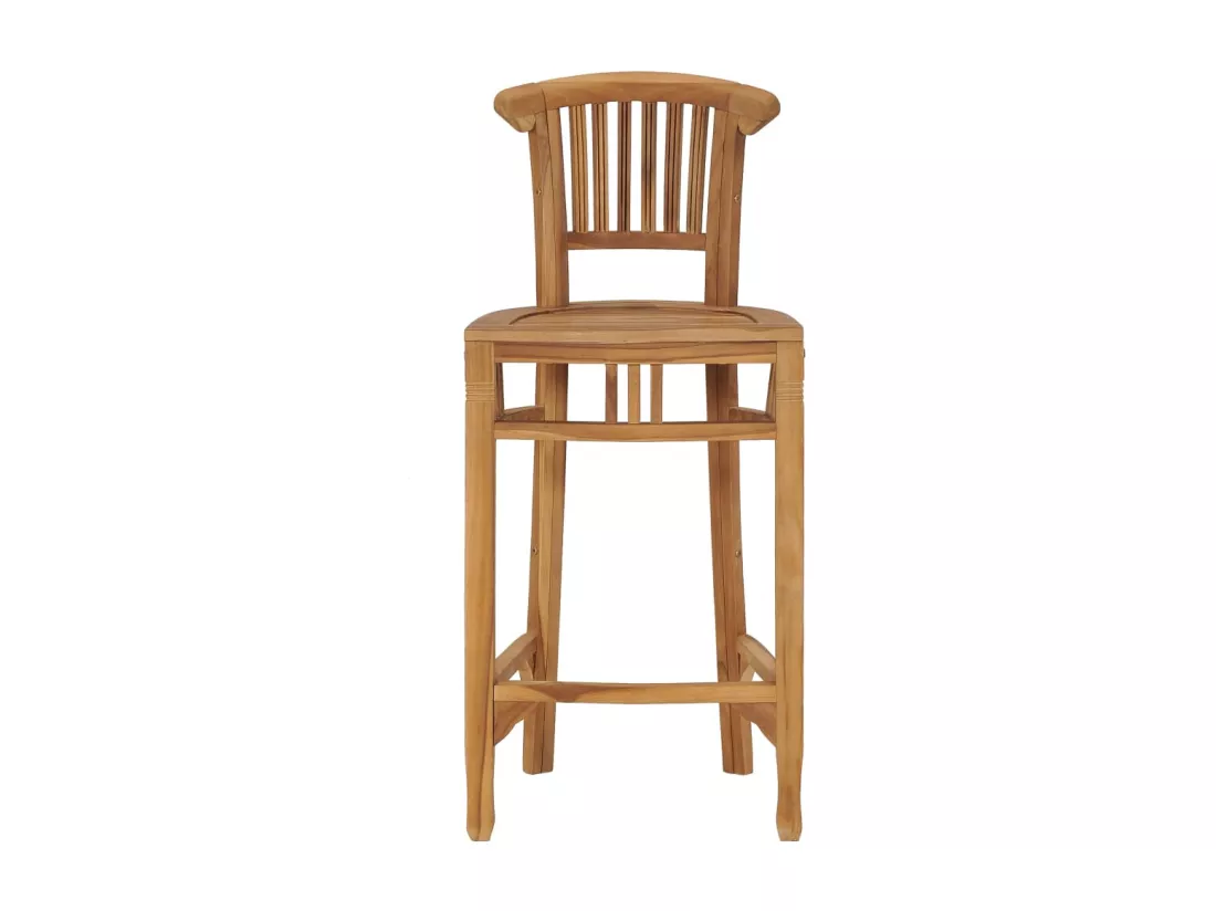 Chaise de bar Bois de teck solide