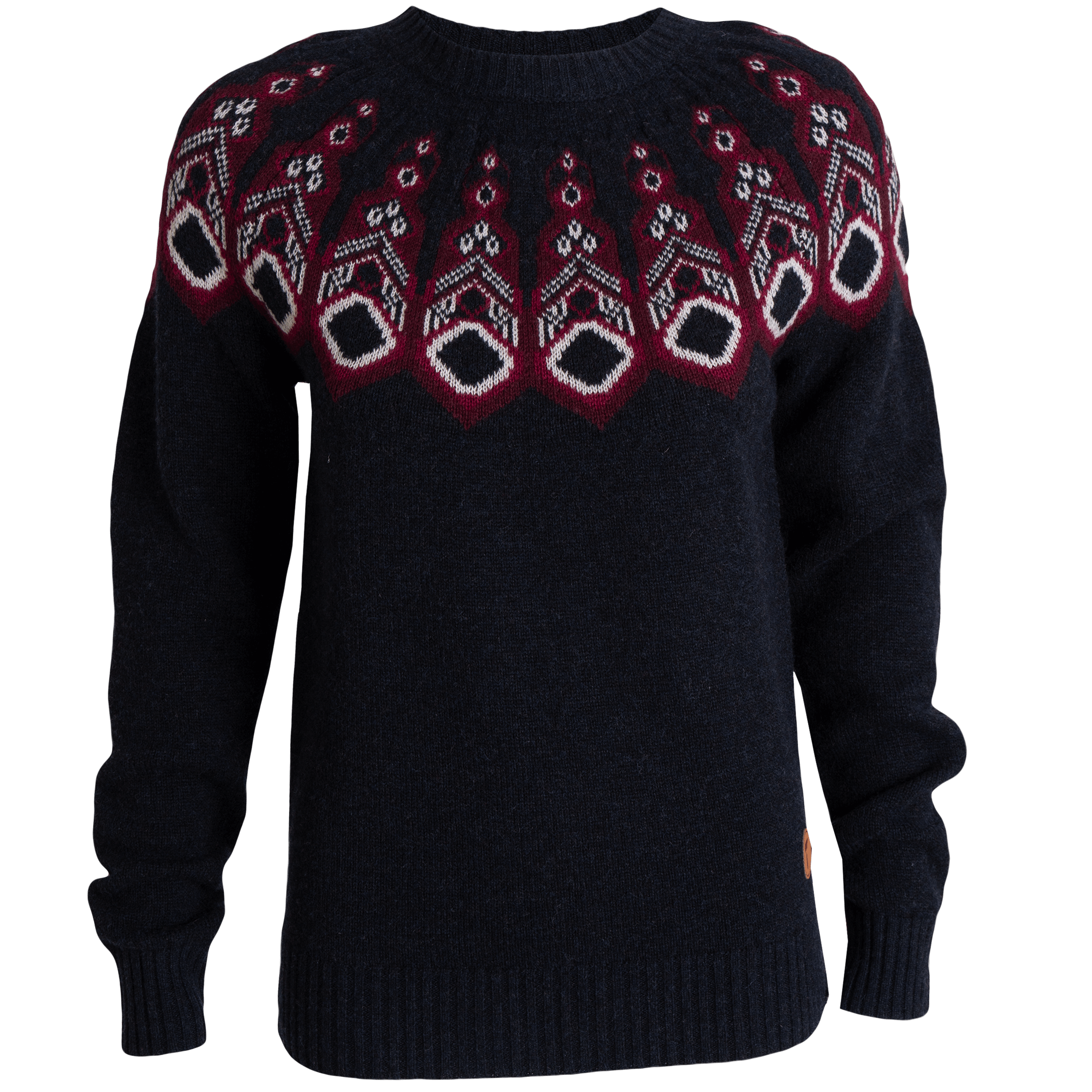 Tufte W Robin Pattern Sweater - Mellomlag