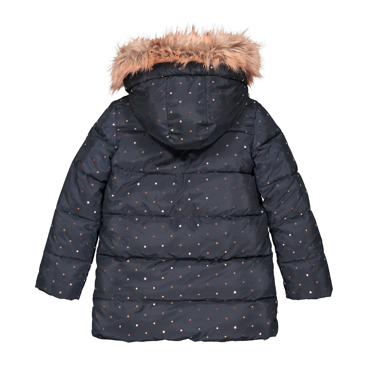 LA REDOUTE COLLECTIONS<br>Jaqueta de plumas com capuz, estampa de estrelas