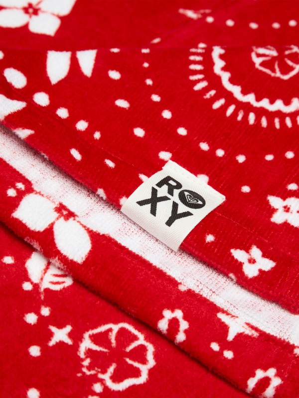 Stay Magical Printed Poncho de surf Rouge Femme